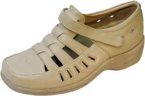 24 Hour Comfort Fiona Women's Wide Width Hook and Loop Leather Loafers