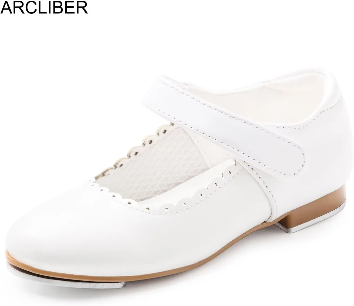ARCLIBER Tap Shoes for Girls and Boys Easy Strap Tap Dance Shoes for Toddler/Little Kid/Big Kid