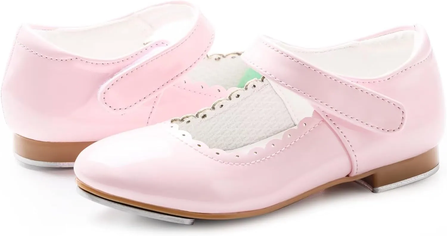 ARCLIBER Tap Shoes for Girls and Boys Easy Strap Tap Dance Shoes for Toddler/Little Kid/Big Kid