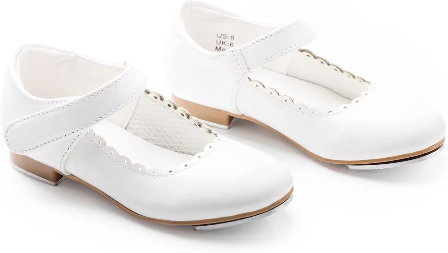 ARCLIBER Tap Shoes for Girls and Boys Easy Strap Tap Dance Shoes for Toddler/Little Kid/Big Kid