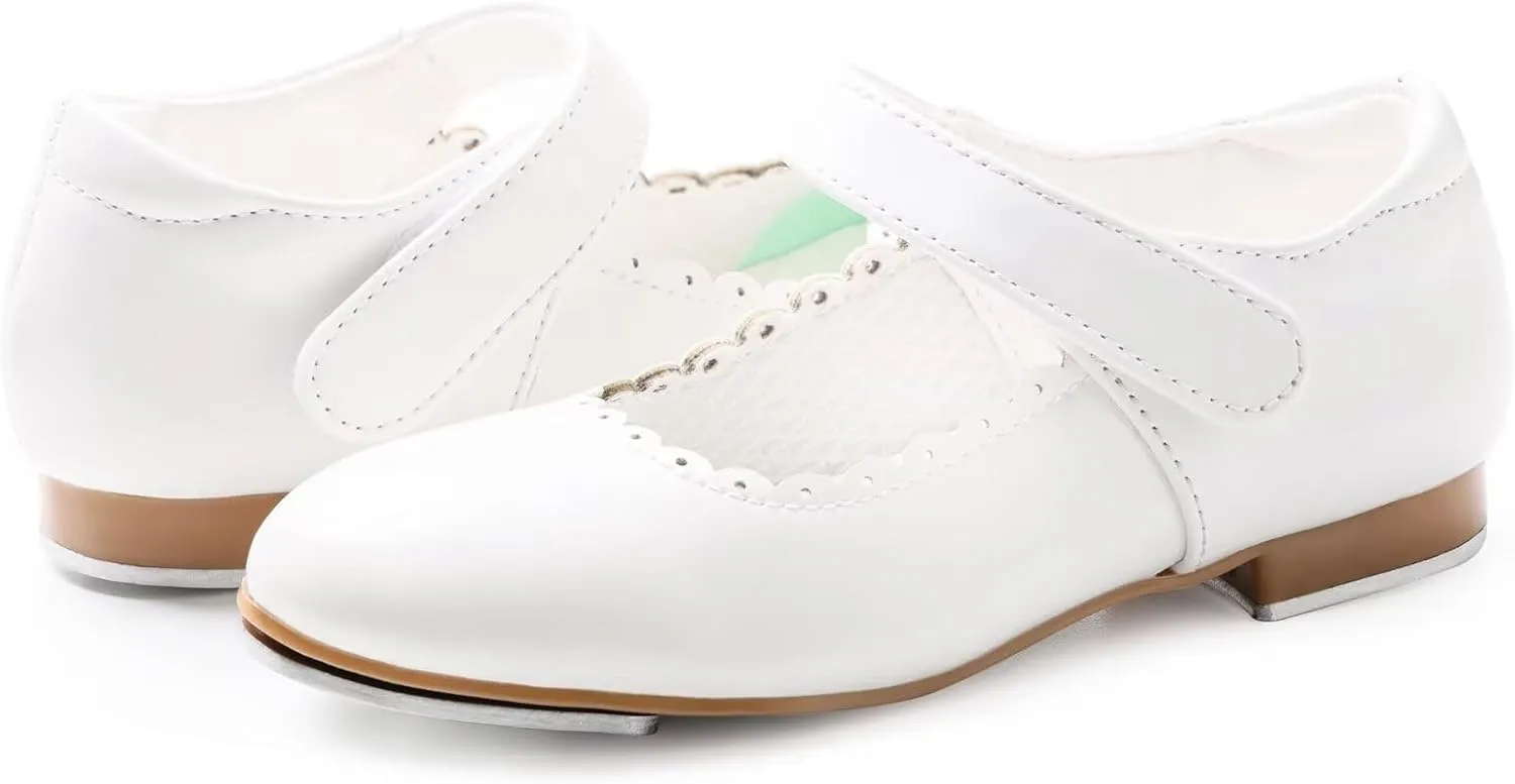 ARCLIBER Tap Shoes for Girls and Boys Easy Strap Tap Dance Shoes for Toddler/Little Kid/Big Kid