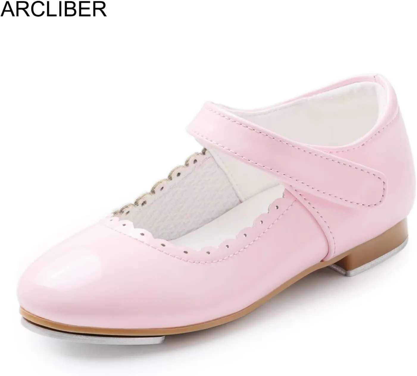 ARCLIBER Tap Shoes for Girls and Boys Easy Strap Tap Dance Shoes for Toddler/Little Kid/Big Kid