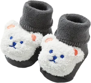 Baby Booties Newborn Infant Sock Shoes - Hand Knitting Crochet Boy & Girl Cozy Winter Shoes