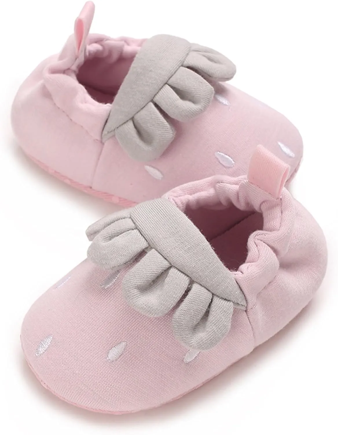 Baby Moccasins Infant Shoes Strawberry Prints Soft Soled Non Slip Socks Baby Floor Shoes Socks Spring Fall Flat