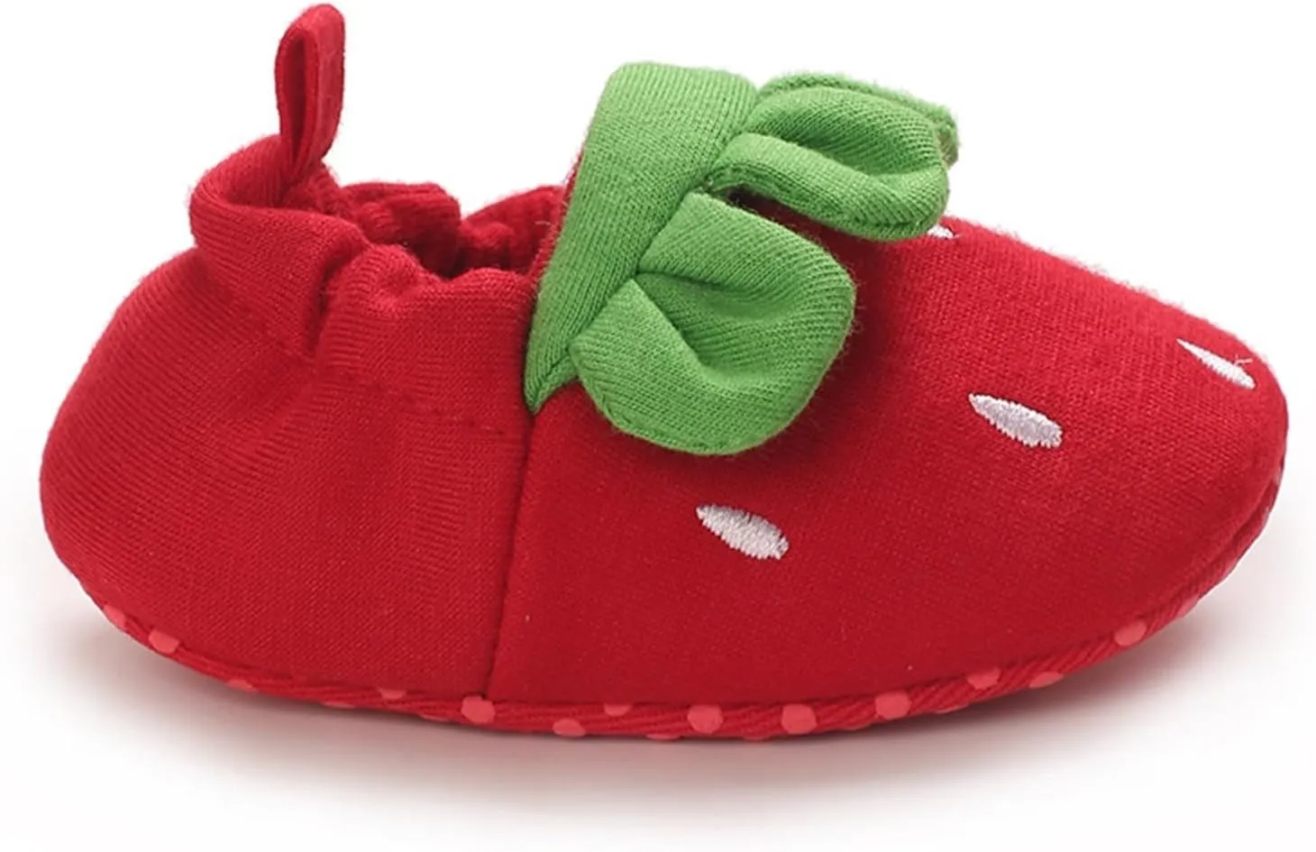 Baby Moccasins Infant Shoes Strawberry Prints Soft Soled Non Slip Socks Baby Floor Shoes Socks Spring Fall Flat