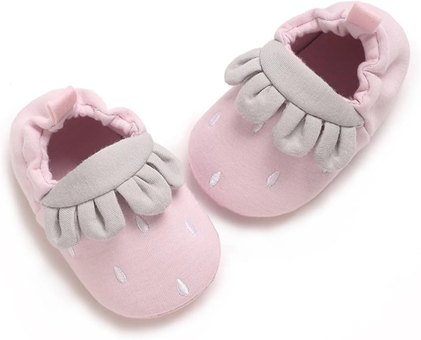 Baby Moccasins Infant Shoes Strawberry Prints Soft Soled Non Slip Socks Baby Floor Shoes Socks Spring Fall Flat