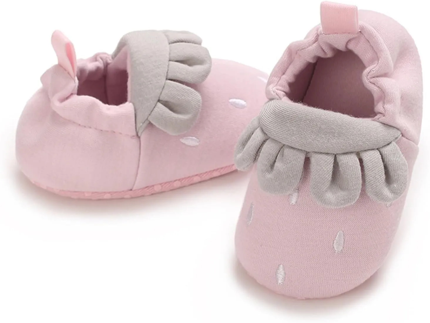 Baby Moccasins Infant Shoes Strawberry Prints Soft Soled Non Slip Socks Baby Floor Shoes Socks Spring Fall Flat