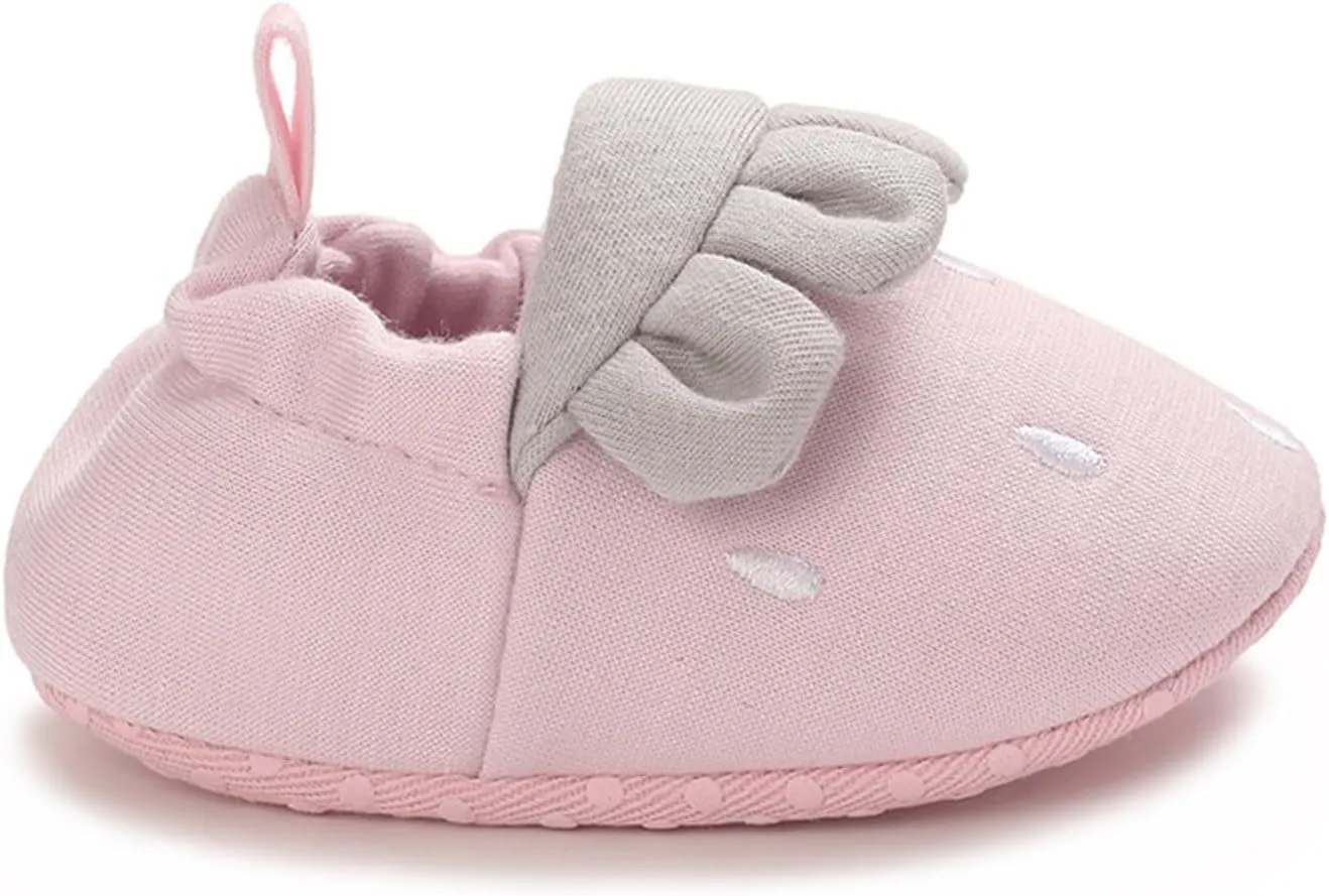 Baby Moccasins Infant Shoes Strawberry Prints Soft Soled Non Slip Socks Baby Floor Shoes Socks Spring Fall Flat