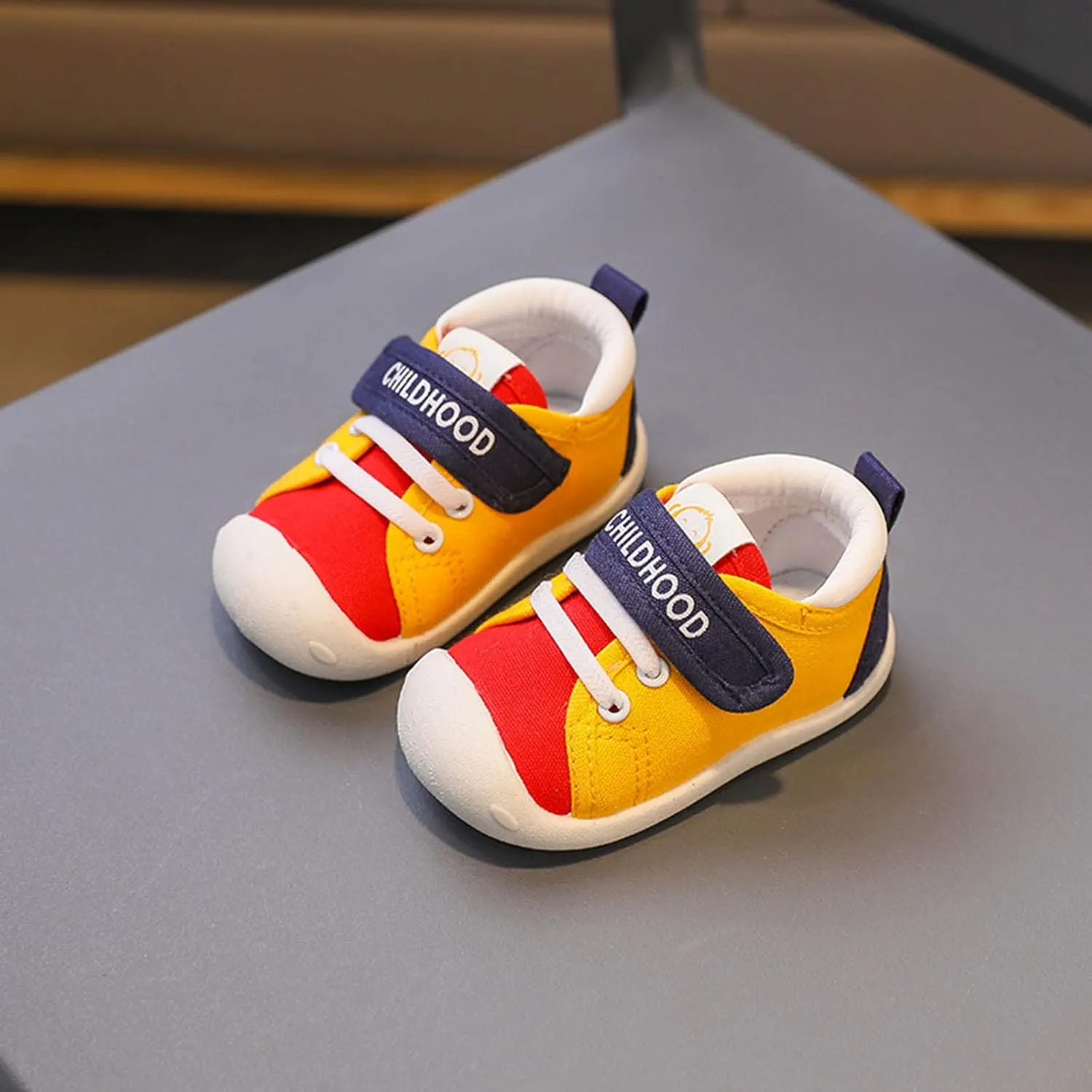 Baby Shoes Infant Boy Girl First Walker Shoes Toddler Walking Shoes Lightweight Non-Slip Slip-On Sneakers Breathable