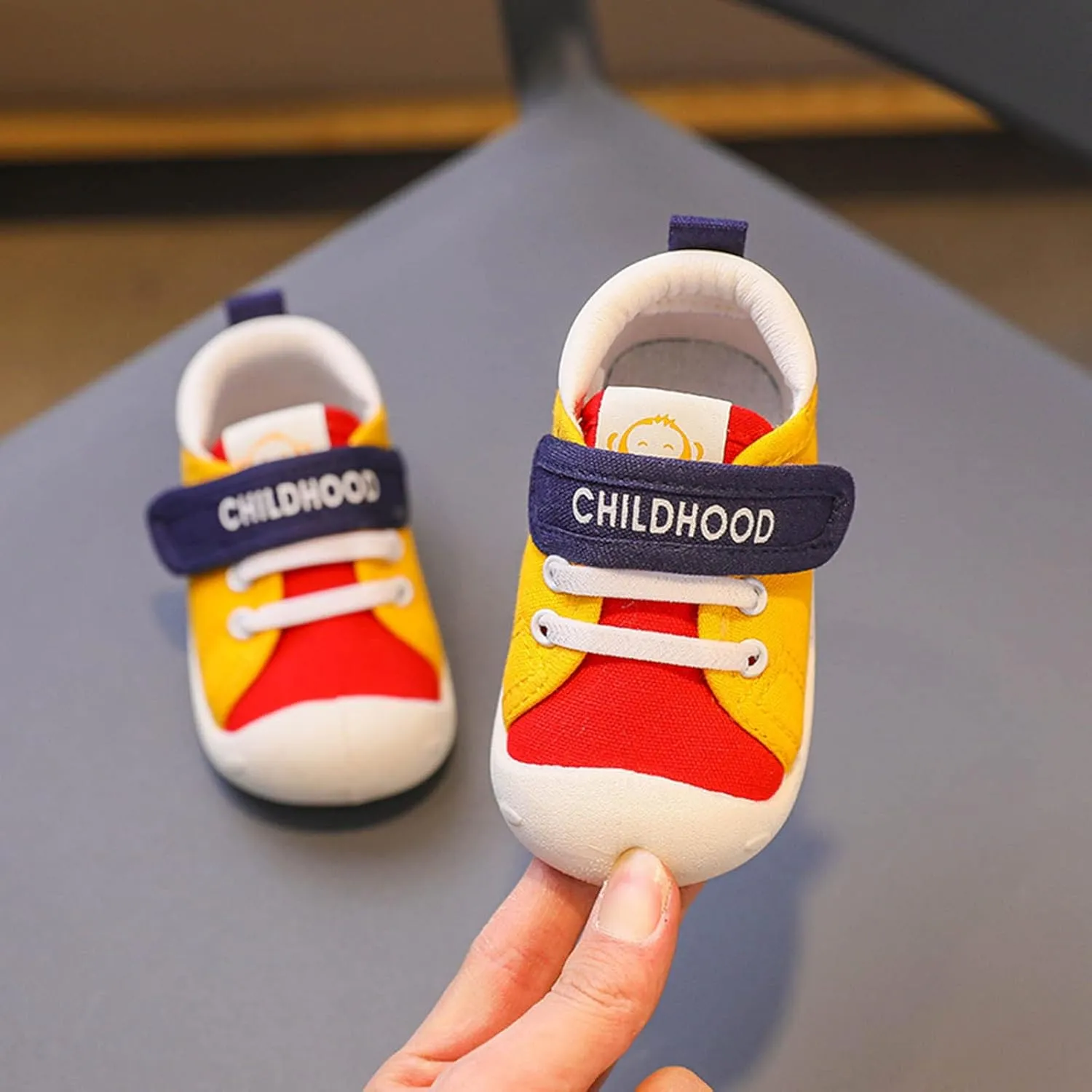Baby Shoes Infant Boy Girl First Walker Shoes Toddler Walking Shoes Lightweight Non-Slip Slip-On Sneakers Breathable