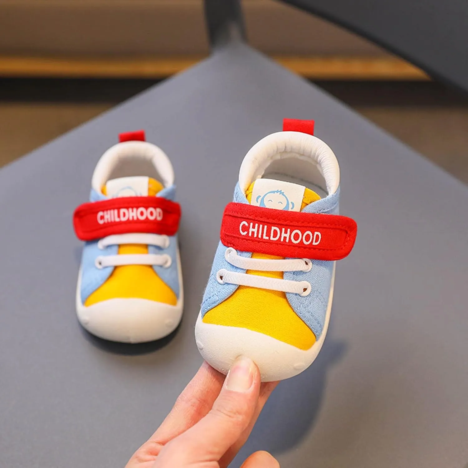 Baby Shoes Infant Boy Girl First Walker Shoes Toddler Walking Shoes Lightweight Non-Slip Slip-On Sneakers Breathable