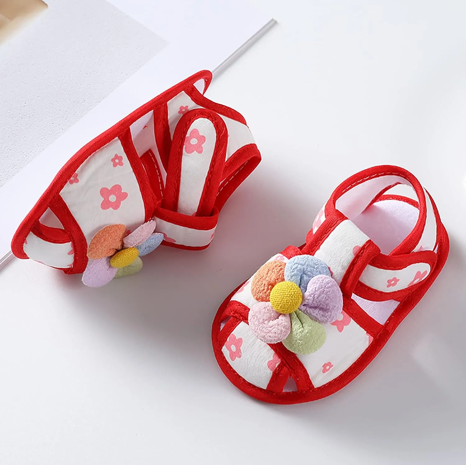 Baby Slippers Shoes Infant Girls Open Toe Bowknot Tie Dye Shoes First Walkers Shoes Summer Toddler Water Shoes Toddler 6