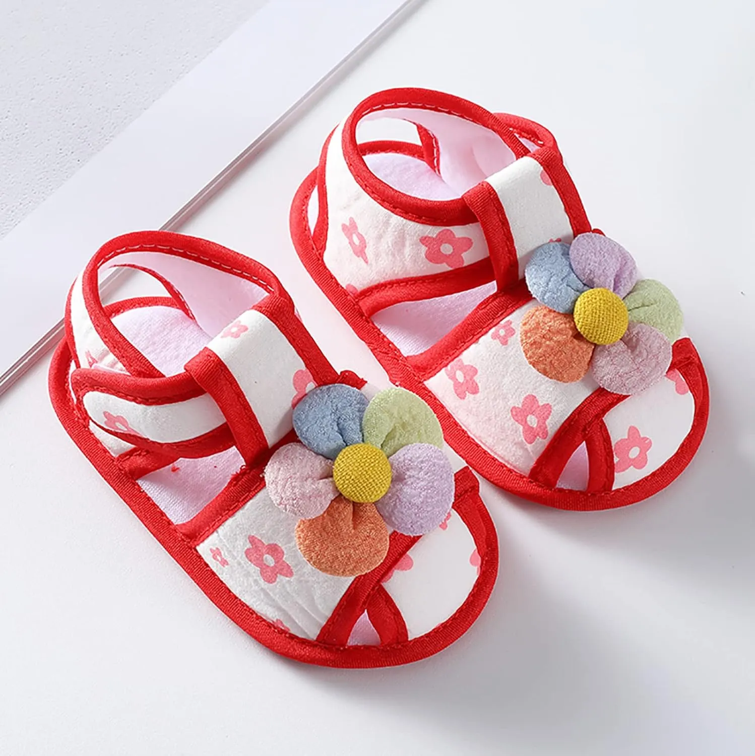Baby Slippers Shoes Infant Girls Open Toe Bowknot Tie Dye Shoes First Walkers Shoes Summer Toddler Water Shoes Toddler 6
