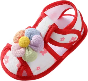 Baby Slippers Shoes Infant Girls Open Toe Bowknot Tie Dye Shoes First Walkers Shoes Summer Toddler Water Shoes Toddler 6