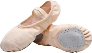 Ballet Shoes for Girls Ballet Slippers Canvas Ballet Dance Shoes for Toddler/Little Kid/Big Kid