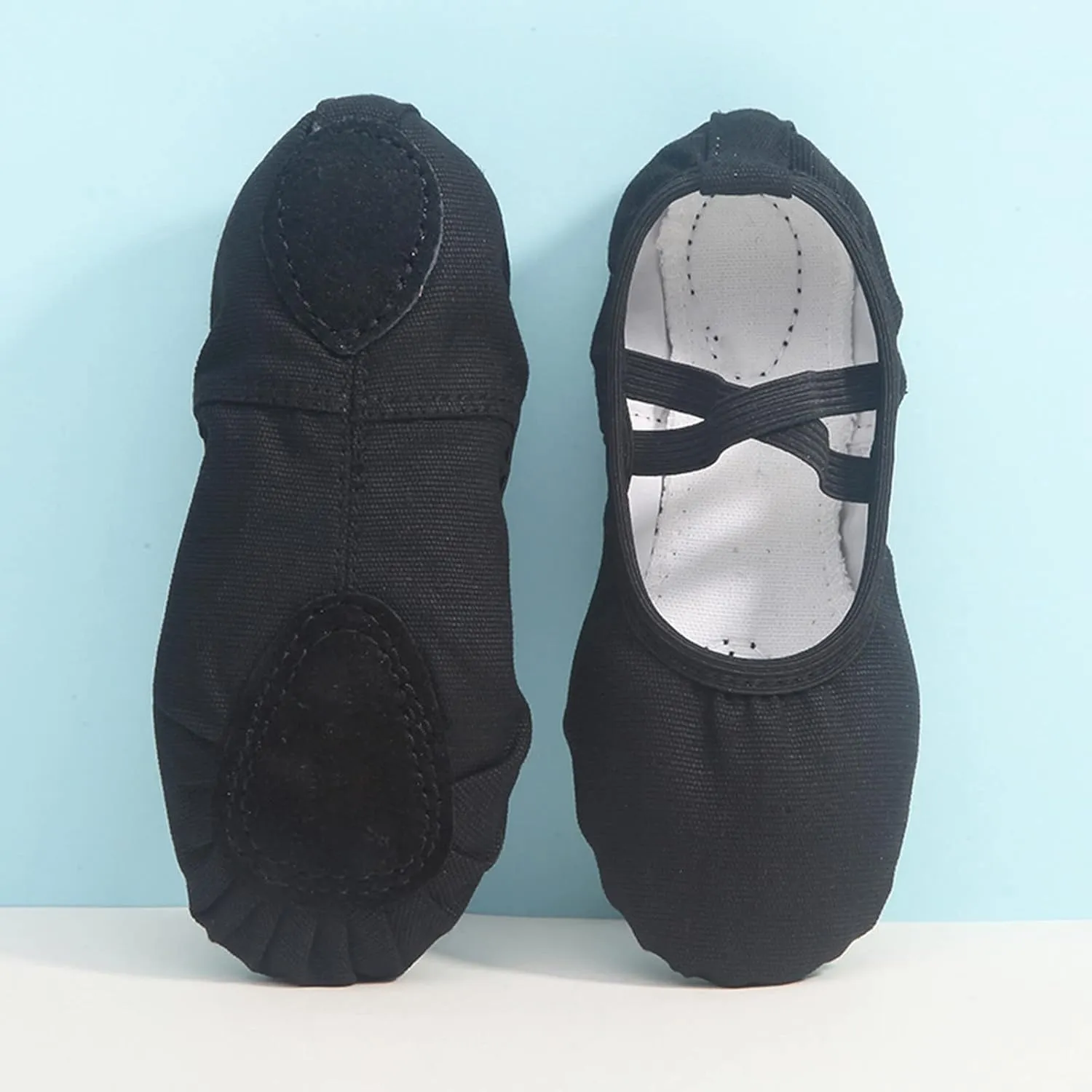 Ballet Shoes for Girls Dance Slippers Soft Split-Sole Ballerina Shoes Perform Dance Yoga Shoes for Little Kid/Big Kid