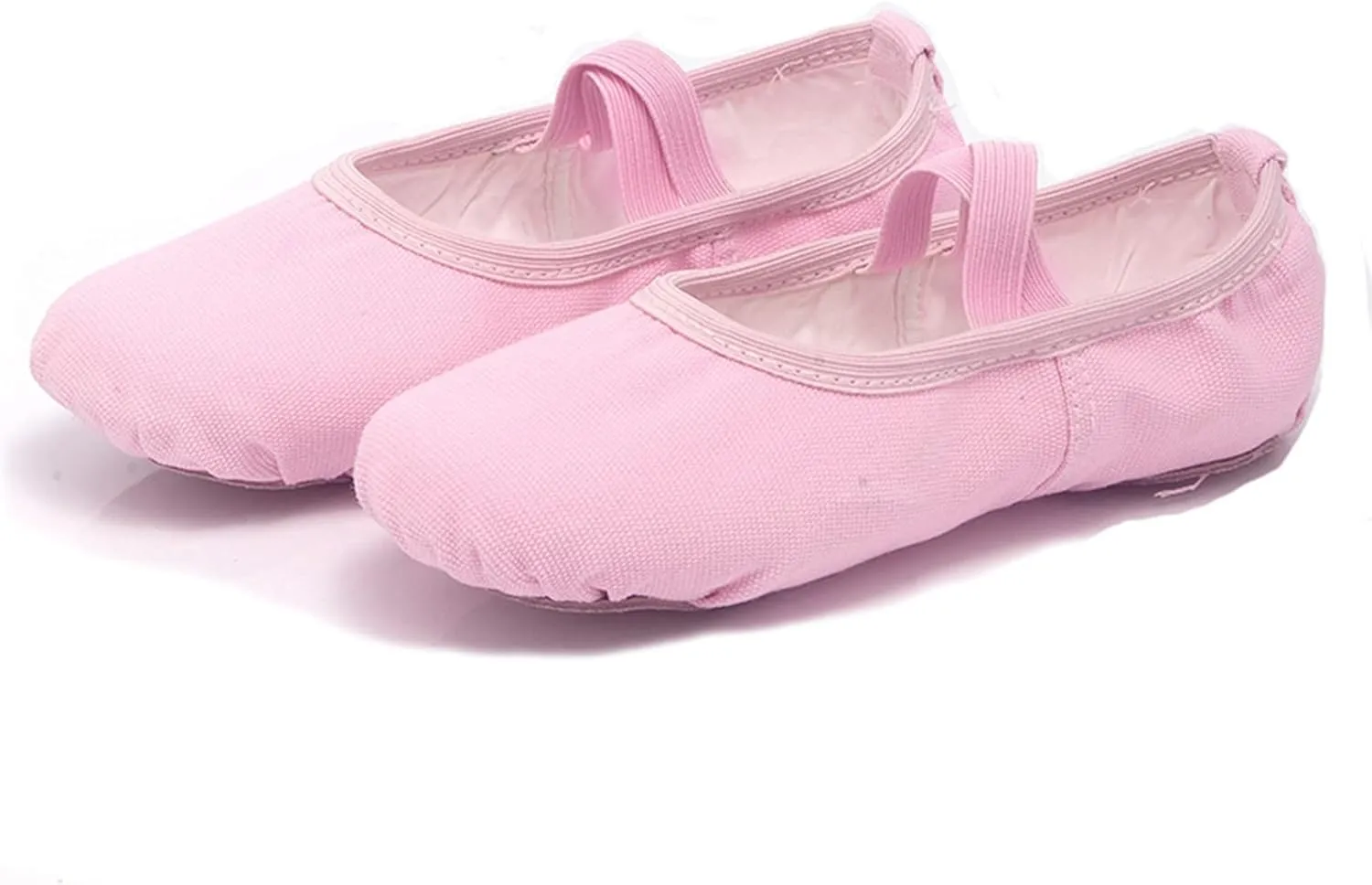Ballet Shoes for Girls, Satin Elastic Dance Practice Slippers Split Soft Leather Flat Sole Yoga Gymnastics Shoes