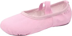 Ballet Shoes for Girls, Satin Elastic Dance Practice Slippers Split Soft Leather Flat Sole Yoga Gymnastics Shoes