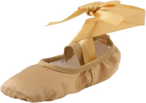 Ballet Shoes for Girls Satin Ribbons Ballet Slippers Dance Shoes Satin Dance Practice Slippers Breathable Shoes