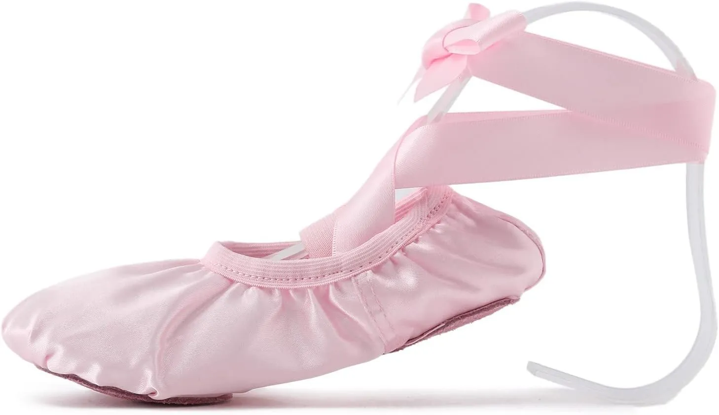 Ballet Shoes for Girls Satin Ribbons Ballet Slippers Dance Shoes Satin Dance Practice Slippers Breathable Shoes