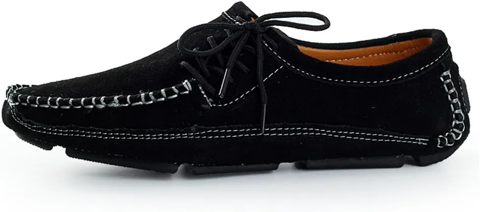 BIFINI Men's Stylish Suede Leather Loafers Driving Moccasins Flats Shoes
