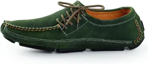BIFINI Men's Stylish Suede Leather Loafers Driving Moccasins Flats Shoes