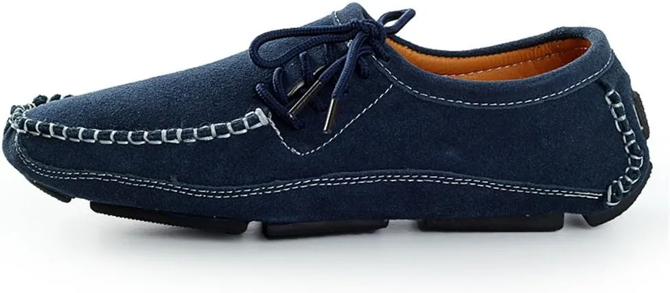 BIFINI Men's Stylish Suede Leather Loafers Driving Moccasins Flats Shoes