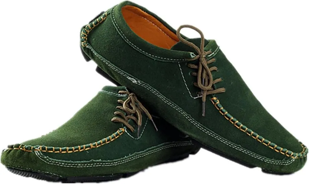 BIFINI Men's Stylish Suede Leather Loafers Driving Moccasins Flats Shoes