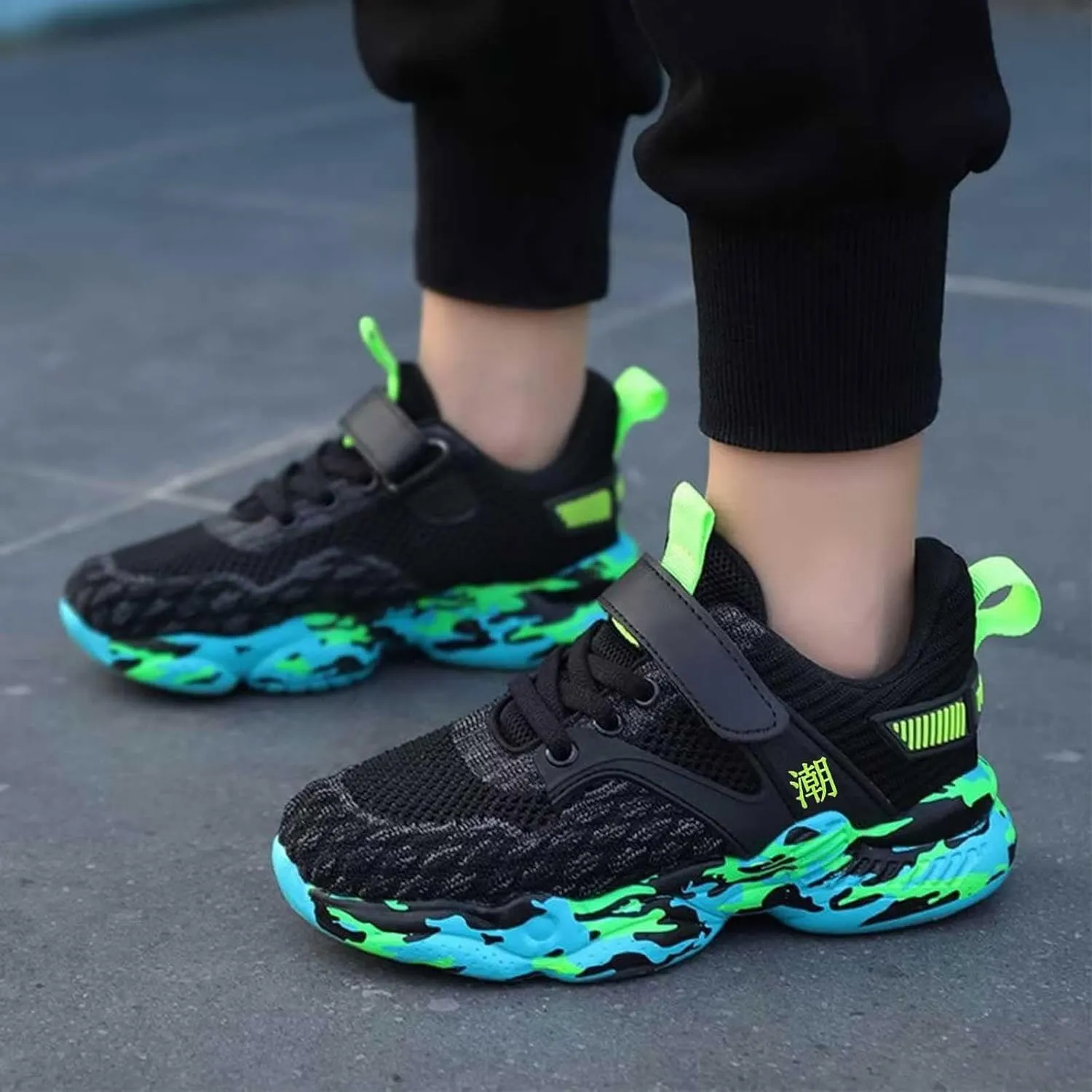 Boys Girls Tennis Running Shoes Kids Soft Mesh Breathable Athletic Sports Gym Sneakers for Little/Big Kid