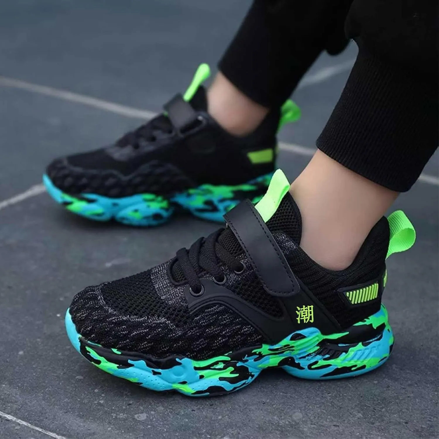 Boys Girls Tennis Running Shoes Kids Soft Mesh Breathable Athletic Sports Gym Sneakers for Little/Big Kid