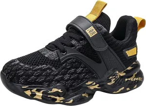 Boys Girls Tennis Running Shoes Kids Soft Mesh Breathable Athletic Sports Gym Sneakers for Little/Big Kid