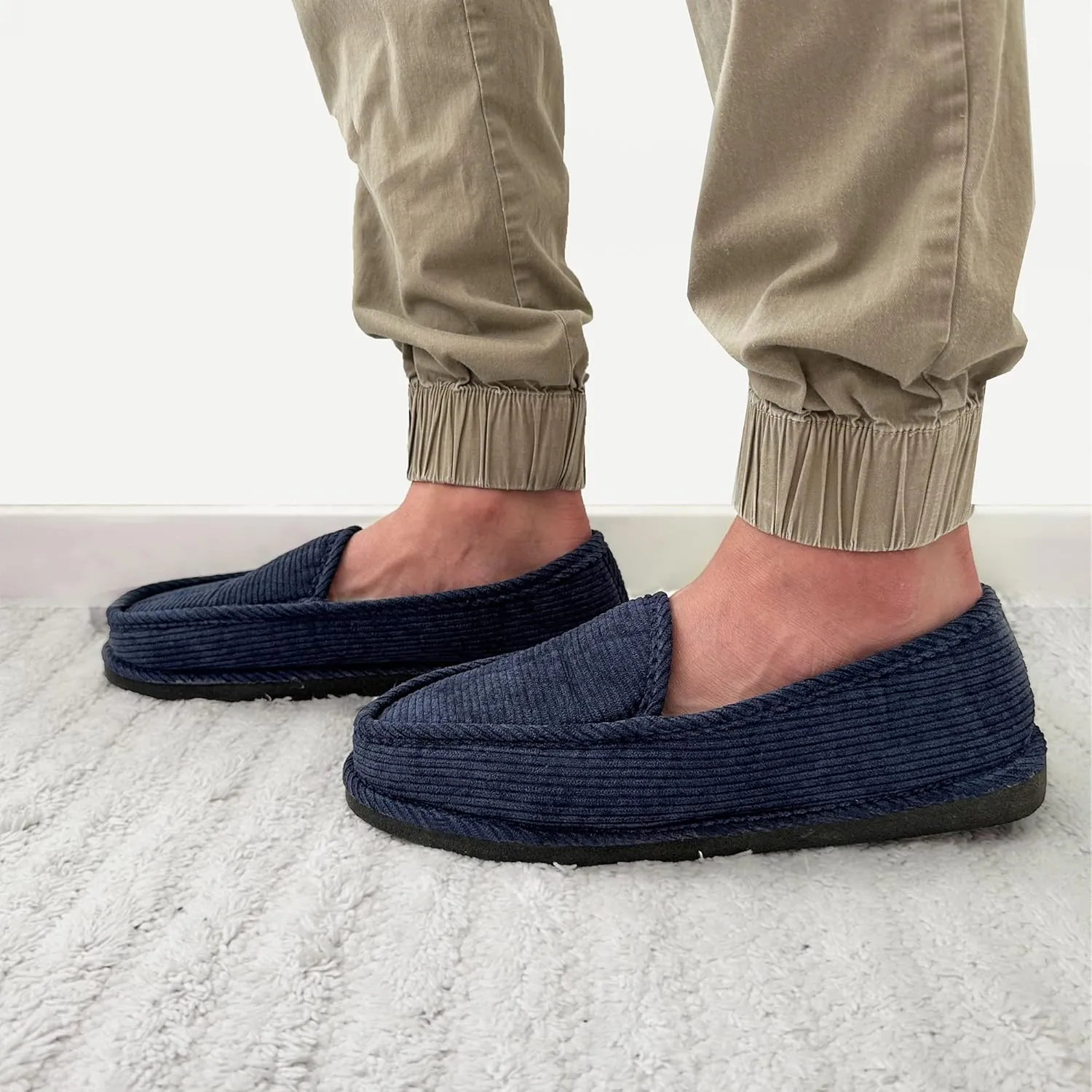Bright Men's Corduroy House Slippers