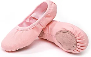 Canvas Ballet Dance Shoes Girls Womens Ballet Shoes Stretch Split Sole for Perform Dance Yoga