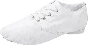 Canvas Ballet Shoes for Girls Ballet Girls Dance Shoes Stretch Split Sole Ballet Slippers Flat for Perform Dance Yoga