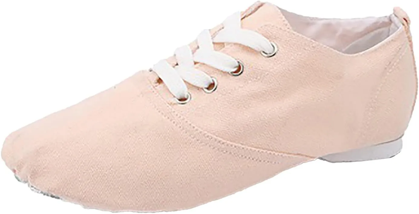 Canvas Ballet Shoes for Girls Ballet Girls Dance Shoes Stretch Split Sole Ballet Slippers Flat for Perform Dance Yoga