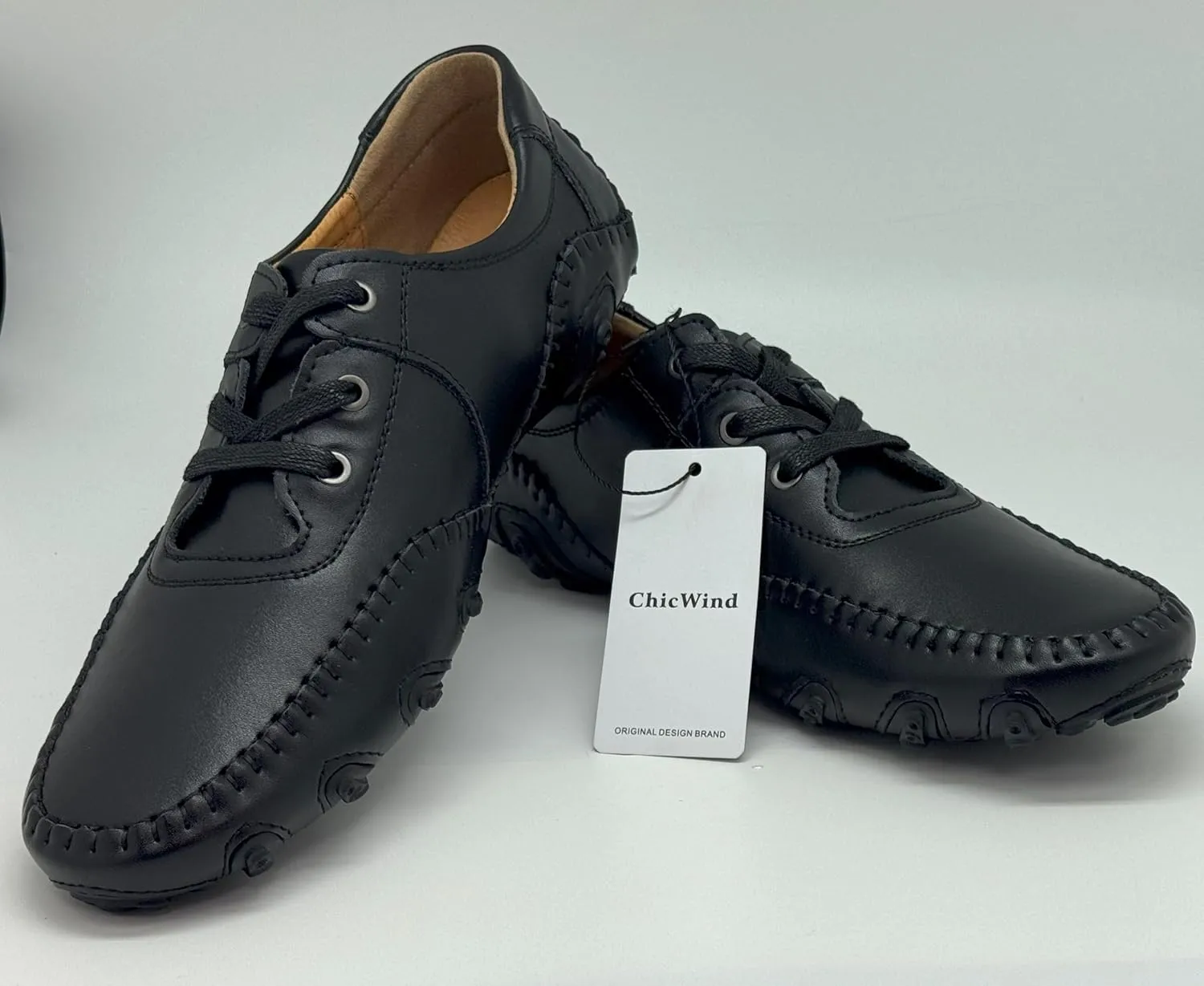 ChicWind Men's Comfy Driving Car Leather Loafers Boat Shoes Moccasins
