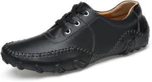 ChicWind Men's Comfy Driving Car Leather Loafers Boat Shoes Moccasins