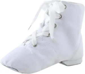 Child Jazz Boots Split Sole Dance Shoes for Boys Jazz Shoes for Girls Dance Booties Black Ballet Flat for Girls