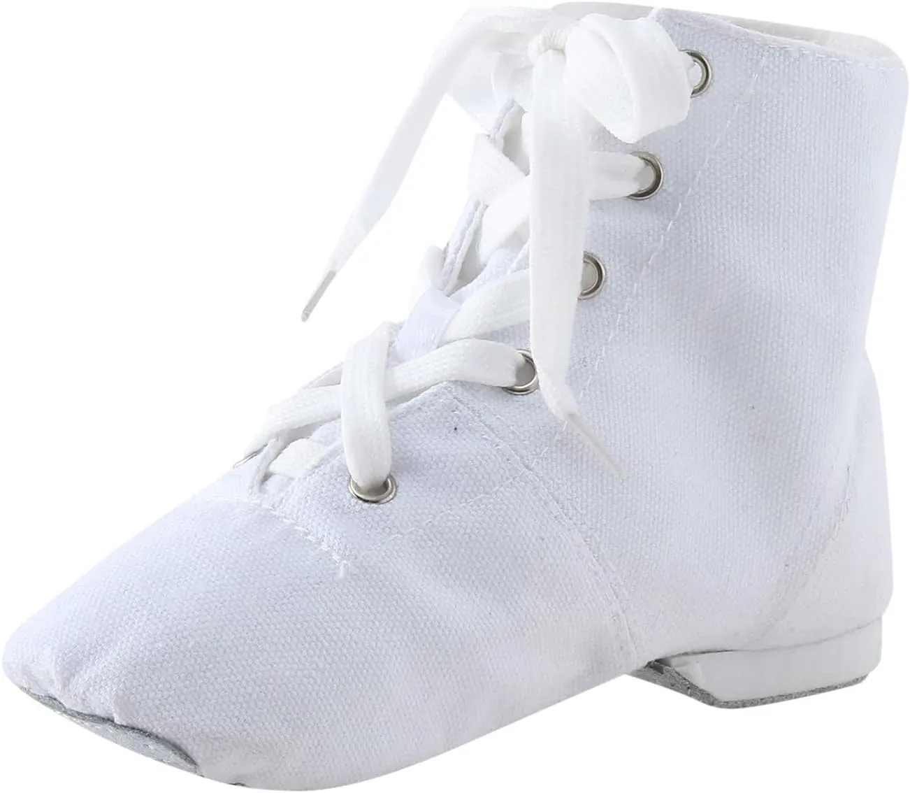 Child Jazz Boots Split Sole Dance Shoes for Boys Jazz Shoes for Girls Dance Booties Black Ballet Flat for Girls