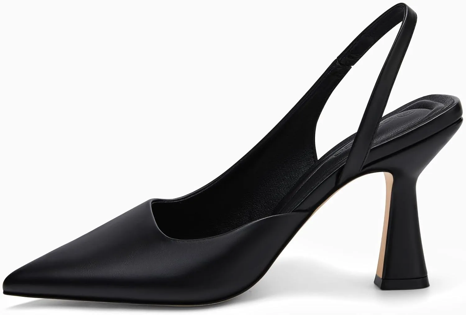 Coutgo Womens Slingback Stiletto High Heels Closed Pointed Toe Pumps D’Orsay Sexy Office Dress Shoes