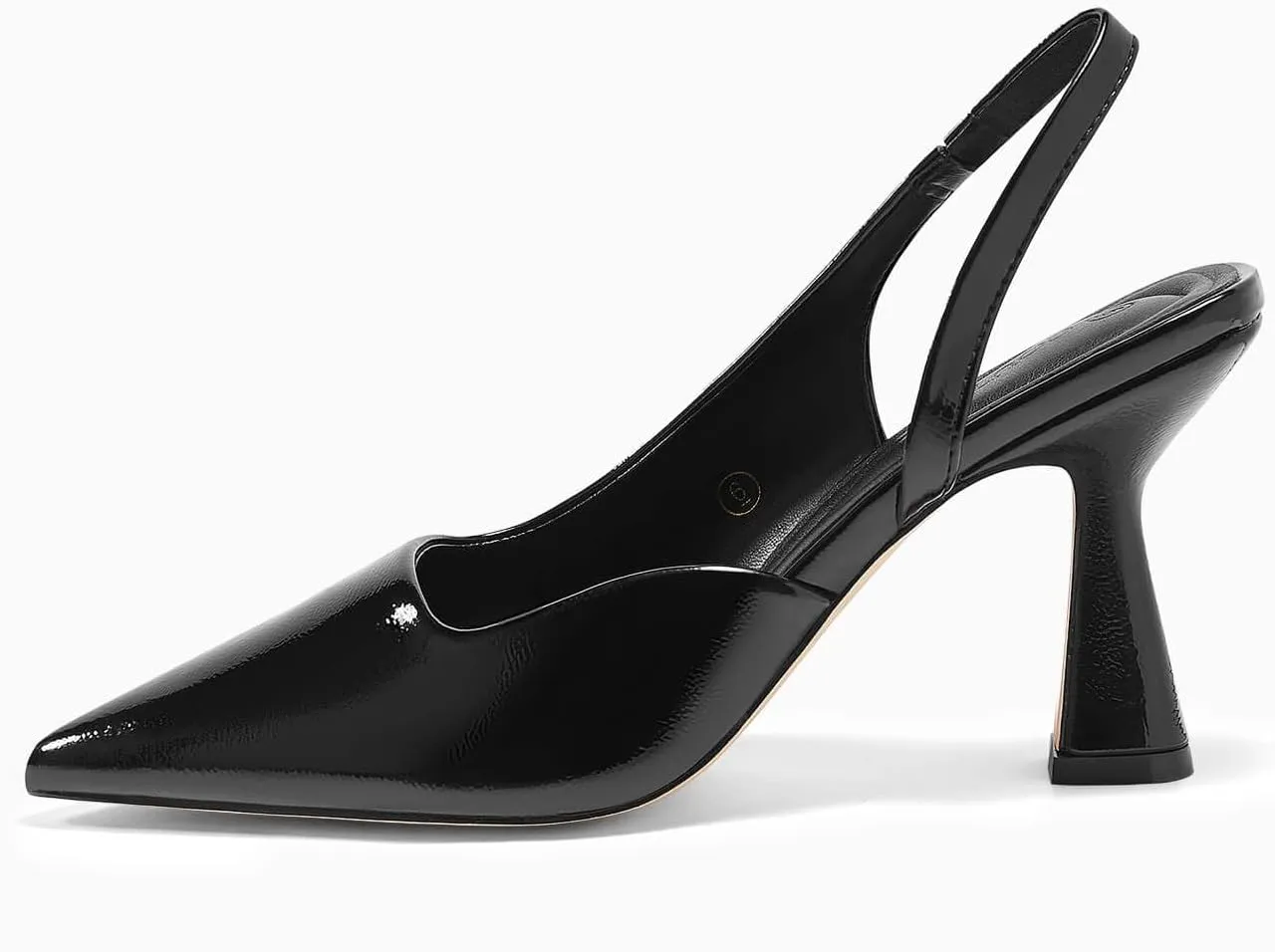 Coutgo Womens Slingback Stiletto High Heels Closed Pointed Toe Pumps DOrsay Sexy Office Dress Shoes