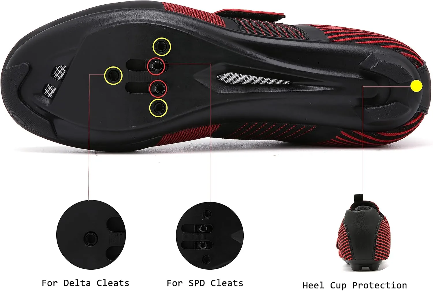 Cycling Shoes for Men and Women Road Bike Compatible with Peloton Pre-Installed with Delta Cleats Bicycle Riding Footwear Shoes