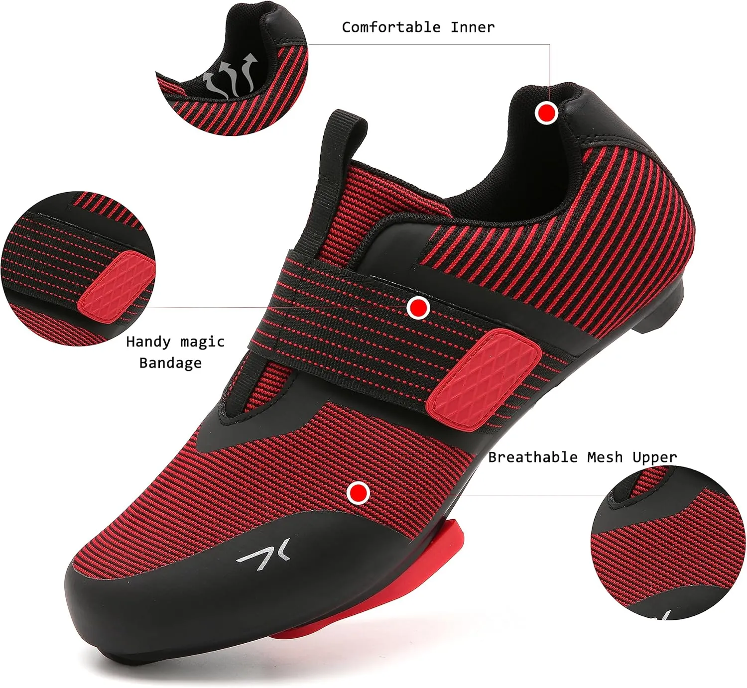 Cycling Shoes for Men and Women Road Bike Compatible with Peloton Pre-Installed with Delta Cleats Bicycle Riding Footwear Shoes