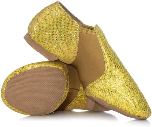 Double Platinum Womens Glitter Jazz Shoes
