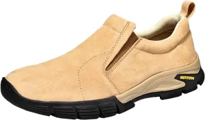Eliogn Men's Hiking Shoes Comfortable Slip-on Loafers Outdoor Non-Slip Casual Sports Shoes for Men's Cross-Country Hiking Travel Walking Shoes