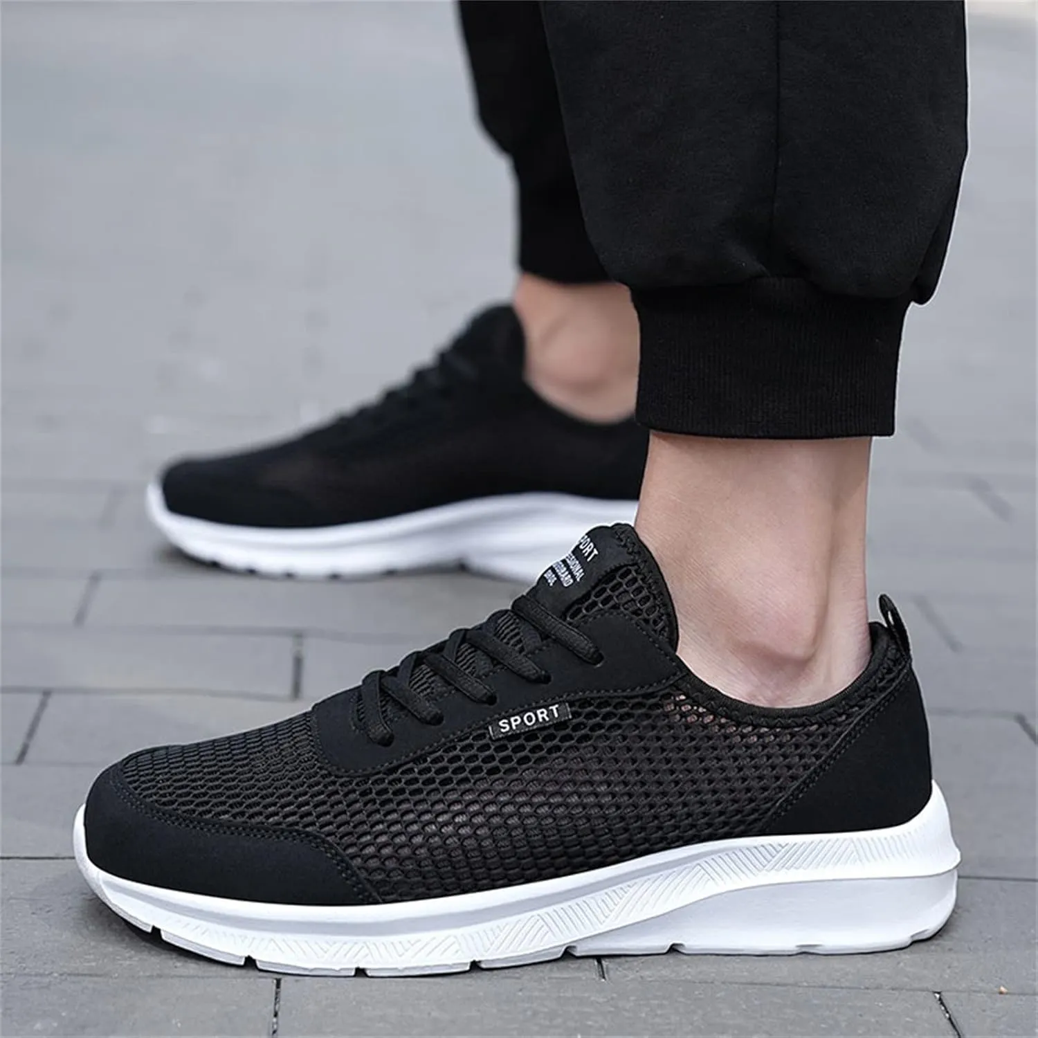 Fashion Summer Men Breathable Mesh Lightweight Comfortable Casual Shoes Mens High Sneaker Shoes Men's Fashion Men Shoes