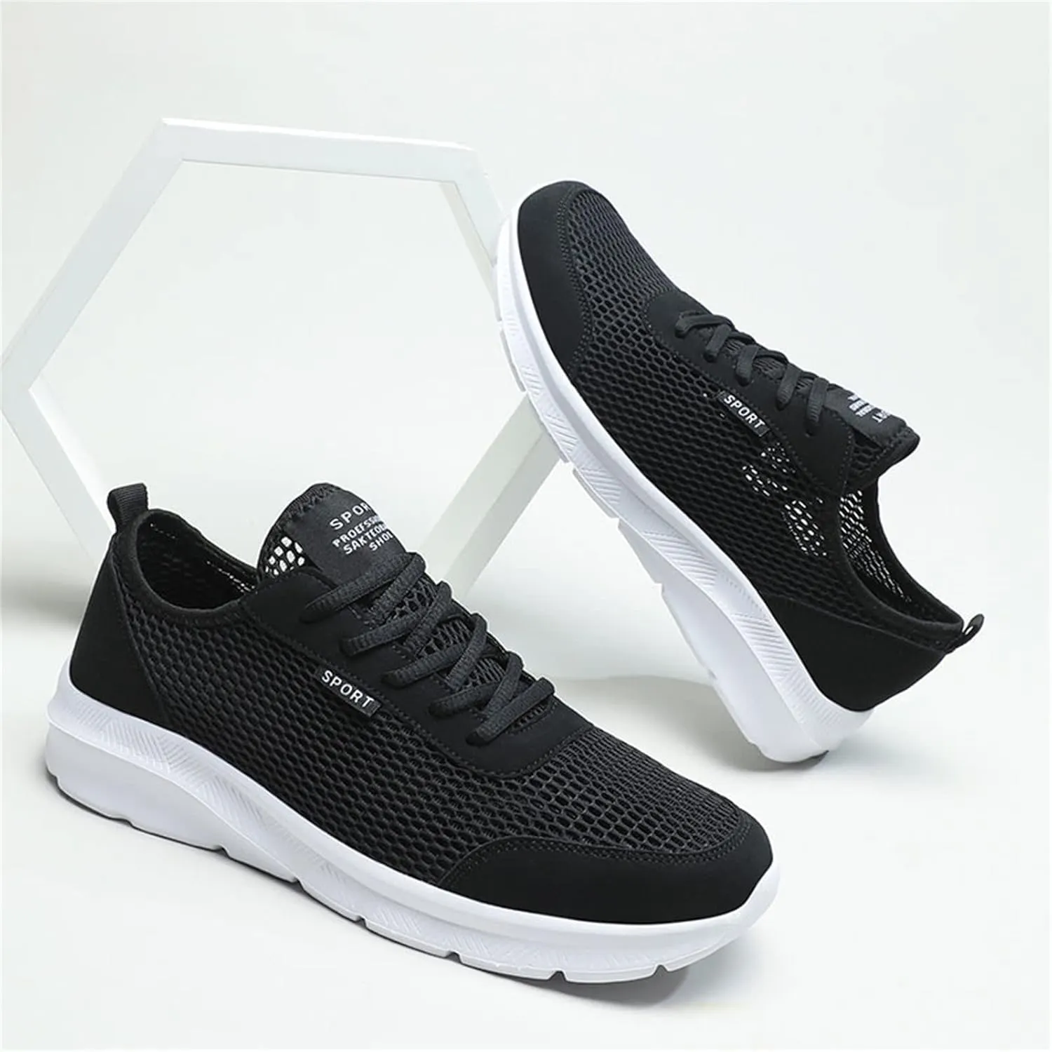 Fashion Summer Men Breathable Mesh Lightweight Comfortable Casual Shoes Mens High Sneaker Shoes Men's Fashion Men Shoes
