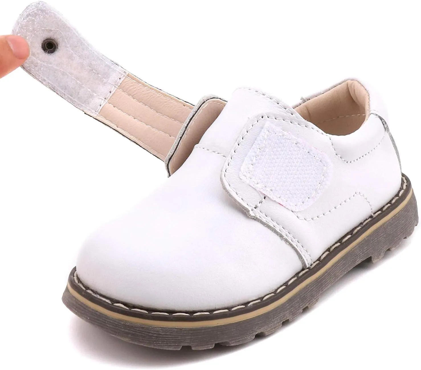 Femizee Toddler Boys Leather Loafers Comfort Uniform Oxford Dress Wedding Shoes