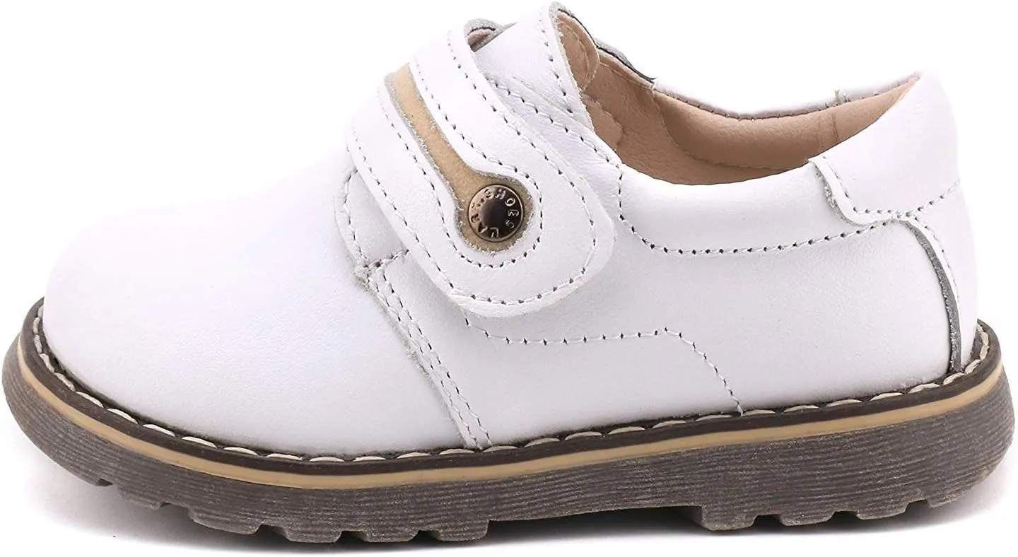 Femizee Toddler Boys Leather Loafers Comfort Uniform Oxford Dress Wedding Shoes