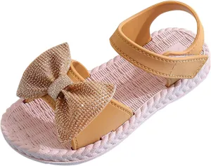 Flip Flops Kids Size 2 Toddler Kids Infant Girls Soild Bowknot Princress Shoes Soft Slipper for Girls Size 4